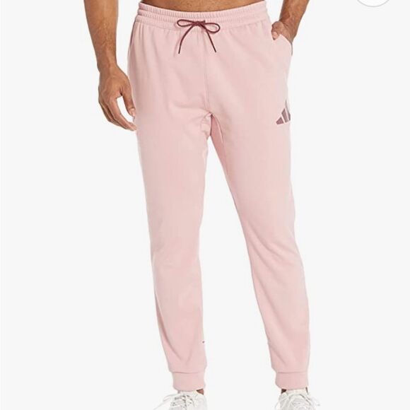Adidas Men's Harden Foundation Pants Wonder Mauve S Nwt